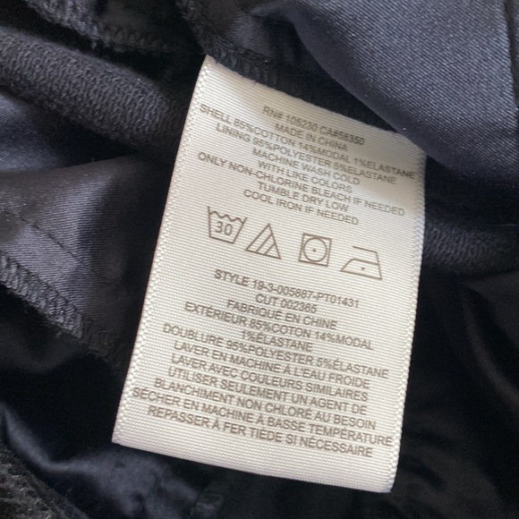 Joie dark navy stretch corduroy wide leg slacks pants trousers 8 - Picture 6 of 10